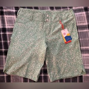 Men's Green Patterned Shorts